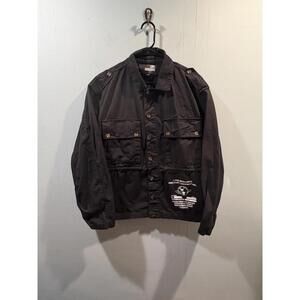 Mens Moschino Long Sleeves Bomber Jacket Size USA32 Black